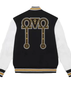 OVO Omega Black Varsity Jacket for Mens Outfits
