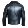 Shearling Biker Leather Jacket For Mens