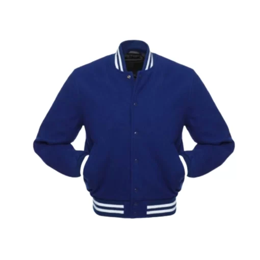 Royal Mens Blue Varsity Jacket
