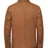 Men Brown Leather Coat