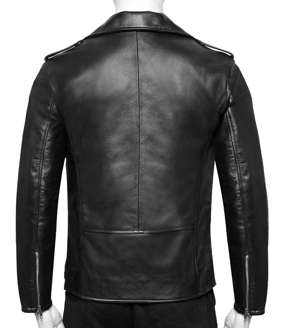 Motorcycle Black Leather Jacket