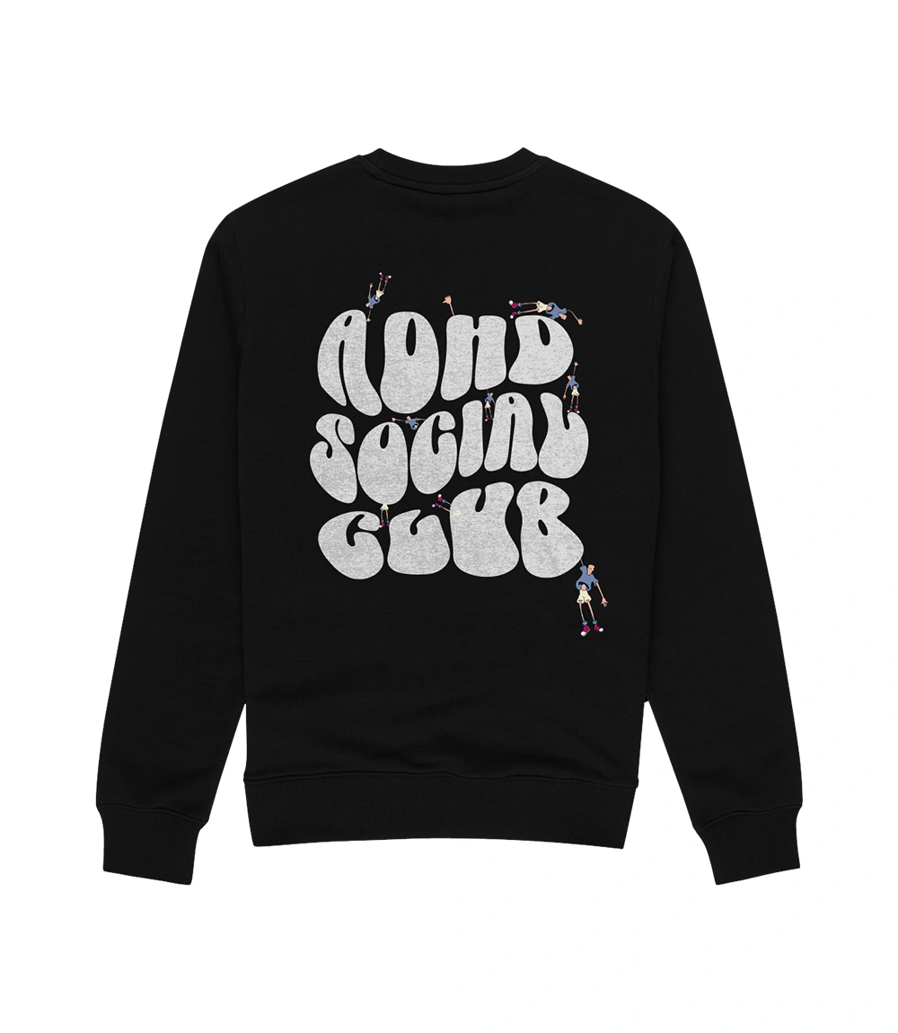 Adhd Social Club Sweatshirt - New Design Classic Sweatshirt for Mens