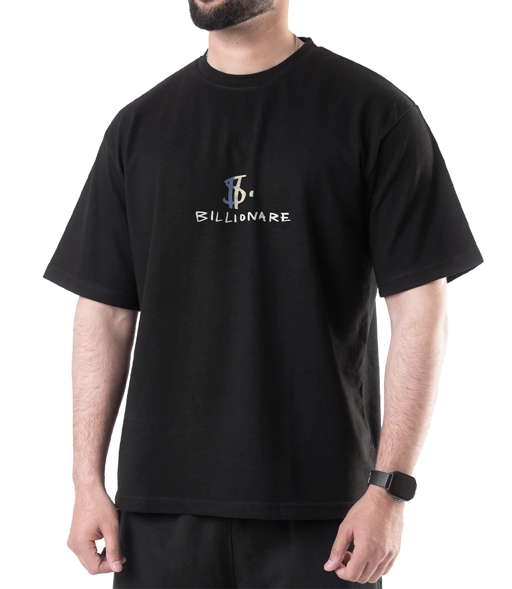 I Deserve To Be Rich Black T Shirt for Mens - Ralph Skin T Shirt