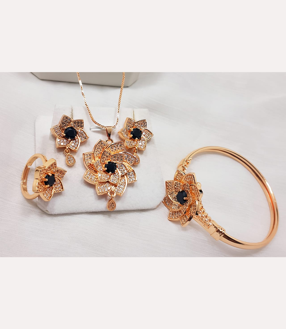 Golden and Black Jewelry Sett for Girls