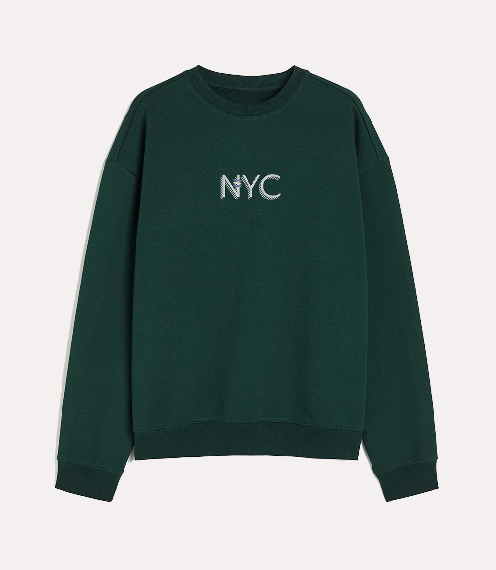 Fleece-Made NYC Graphic Print Sweatshirt by Ralph Skin