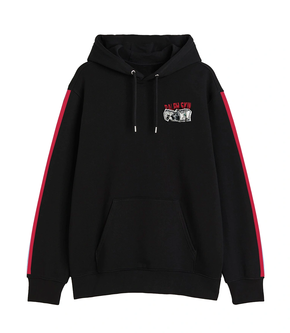Red and Blue Striped Money Maker Hoodie