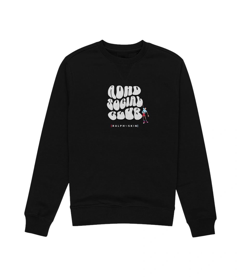 Social Club Adhd Red and Blue Sweatshirt - Ralph Skin
