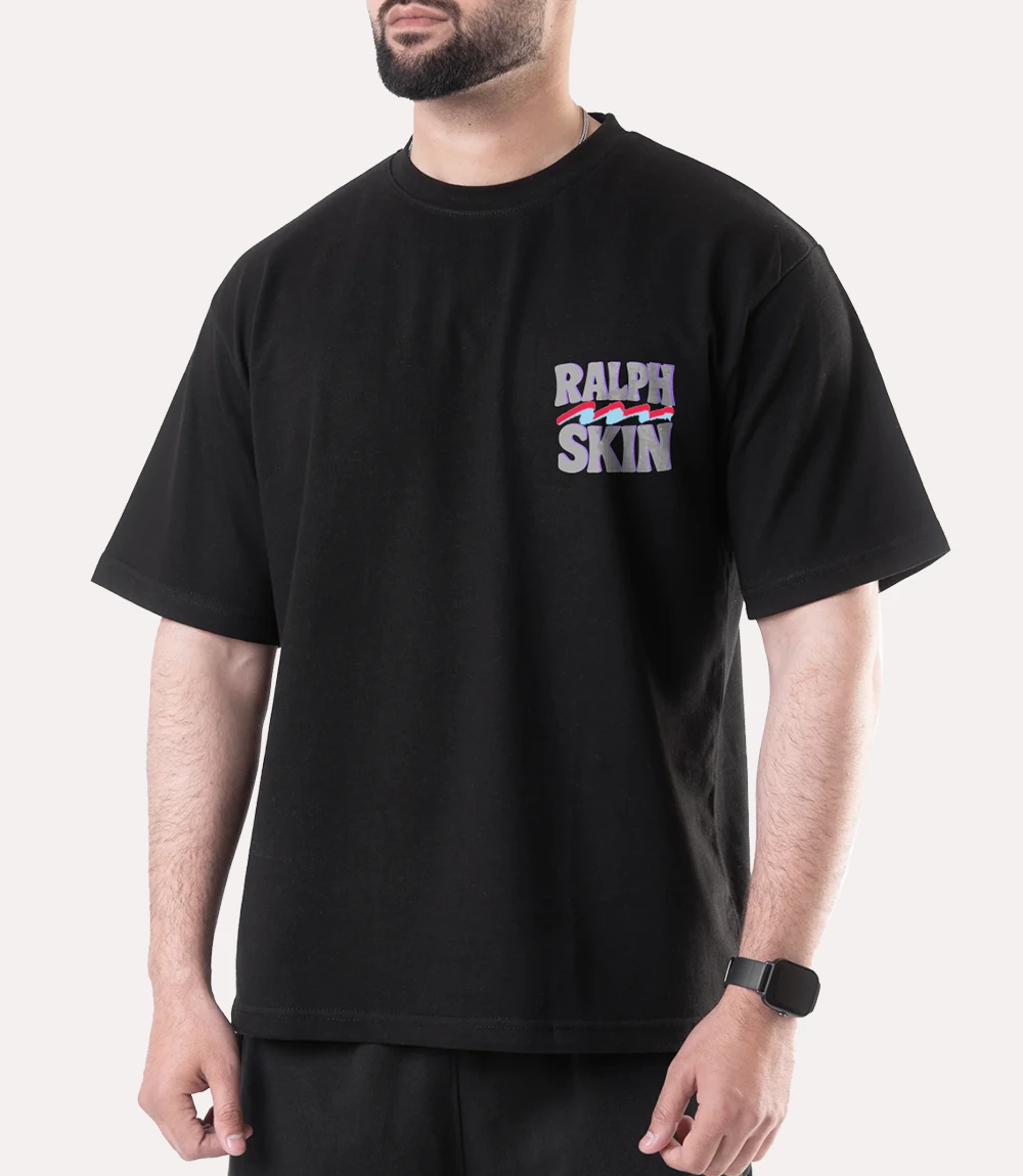 Ralph Skin Front Logo with Red and Blue Stripes on the T-Shirt