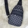 Lv Black Check Sling Bag